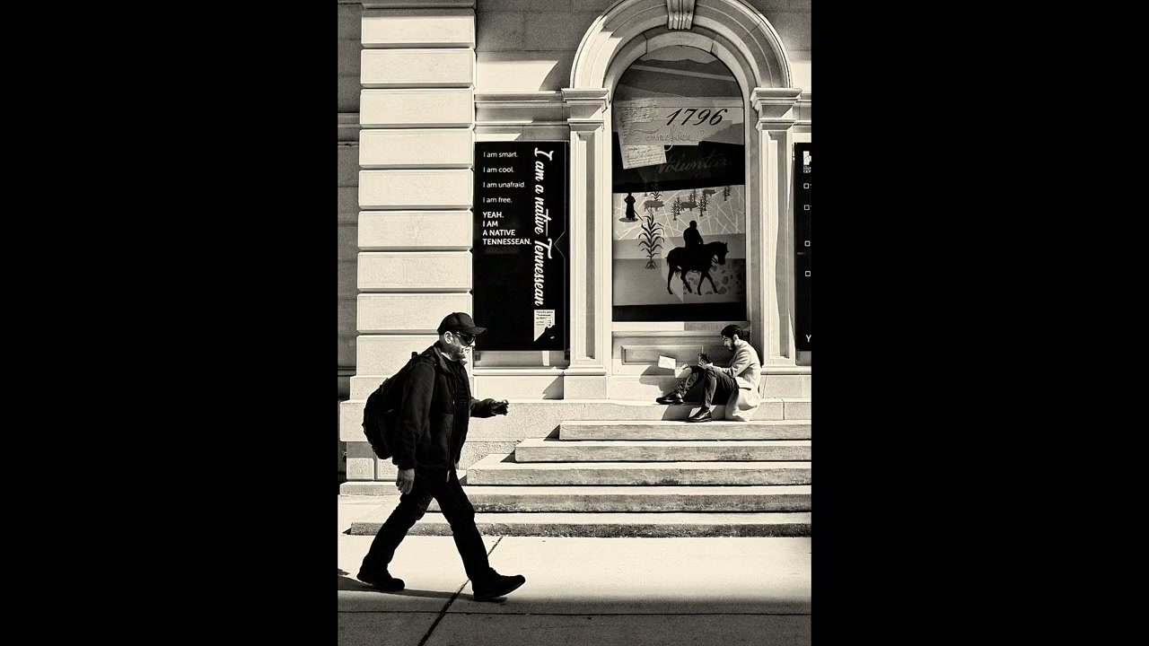 Black and white street photograph by Marc Anthony