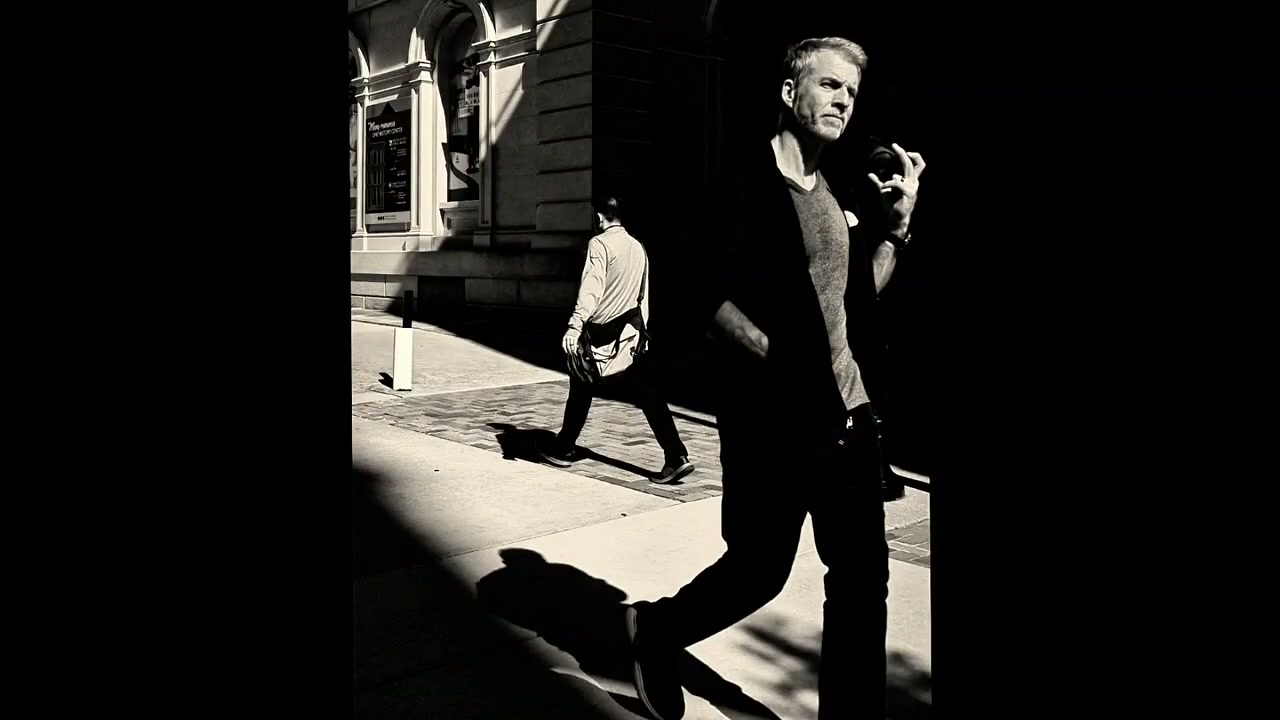 Black and white street photograph by Marc Anthony
