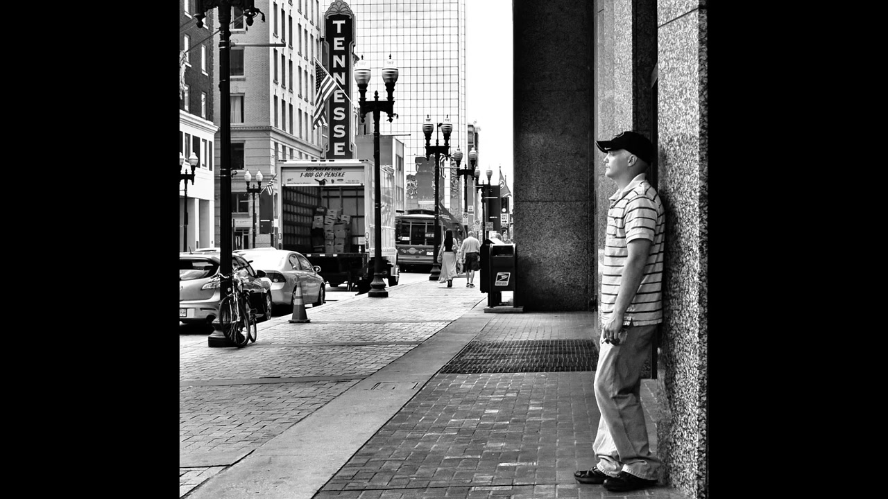 Black and white street photograph by Marc Anthony