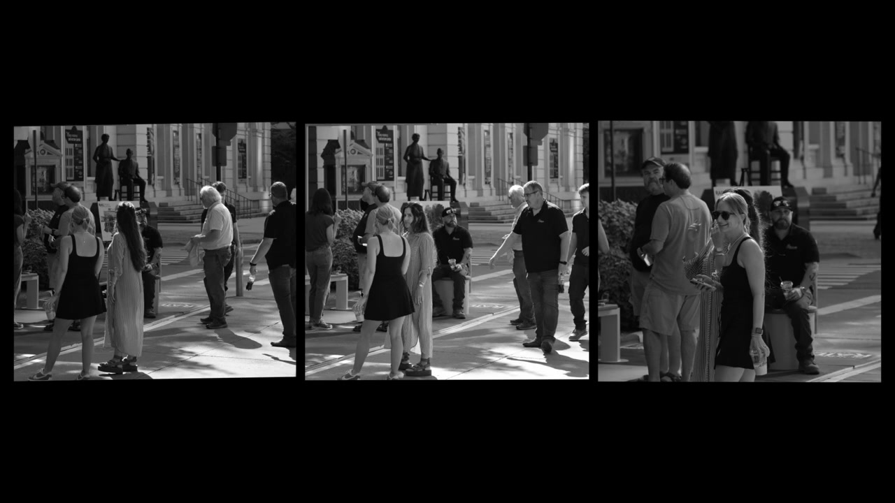 Black and white street photograph by Marc Anthony