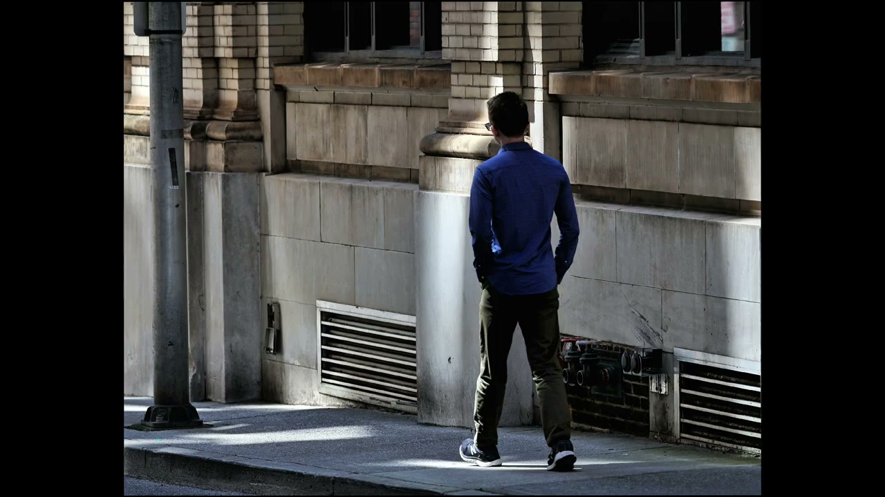 Black and white street photograph by Marc Anthony